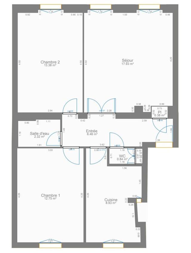 Appartement F3 à vendre - 3 pièces - 62,11 m2 - Paris - 75006 - ILE-DE-FRANCE