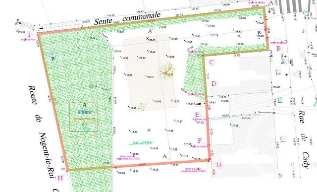 Terrain à vendre - 783 m2 - Epernon - 28 - CENTRE