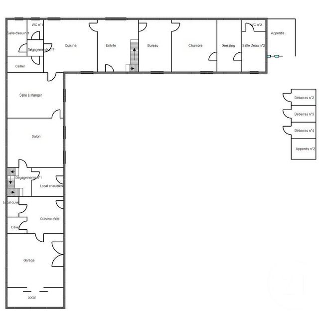 Maison à vendre - 9 pièces - 223 m2 - Bercheres St Germain - 28 - CENTRE