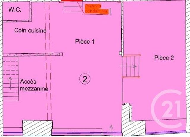 Appartement F2 à vendre - 2 pièces - 45,61 m2 - Maintenon - 28 - CENTRE