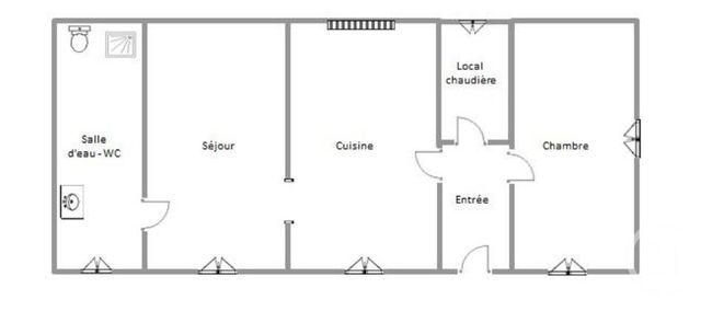 Maison à vendre - 3 pièces - 49 m2 - Nogent Le Roi - 28 - CENTRE