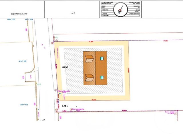 Terrain à vendre - 762 m2 - Nogent Le Roi - 28 - CENTRE