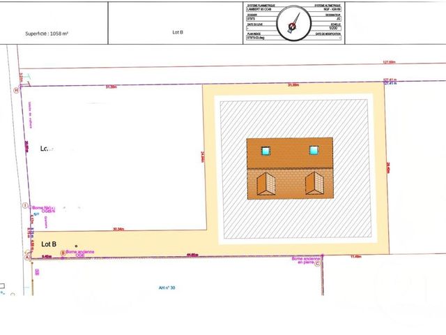 Terrain à vendre - 1058 m2 - Nogent Le Roi - 28 - CENTRE