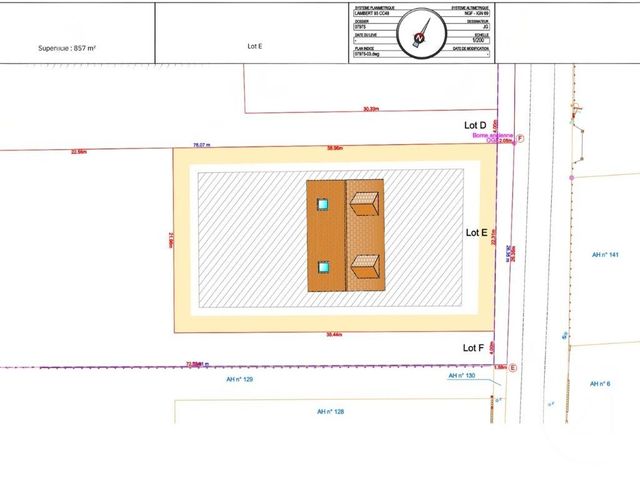 Terrain à vendre - 857 m2 - Nogent Le Roi - 28 - CENTRE