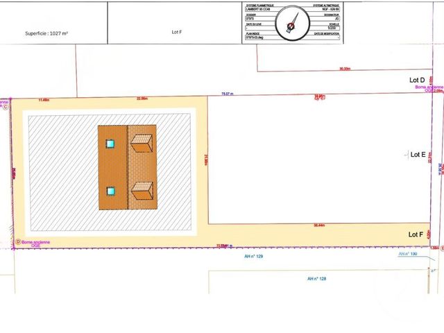Terrain à vendre - 1027 m2 - Nogent Le Roi - 28 - CENTRE