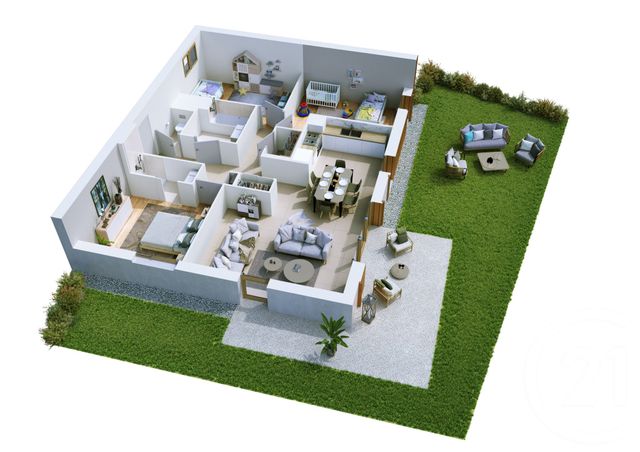 Appartement F4 &agrave; vendre - 4 pi&egrave;ces - 86,83 m2 - La Riviere Enverse - 74 - RHONE-ALPES