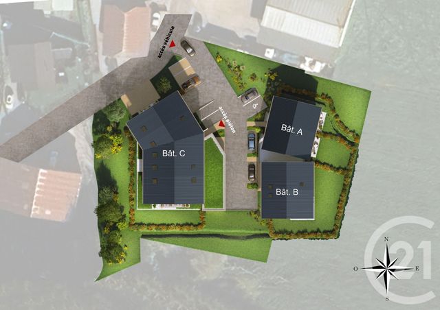 Appartement F3 &agrave; vendre - 3 pi&egrave;ces - 72,90 m2 - La Riviere Enverse - 74 - RHONE-ALPES