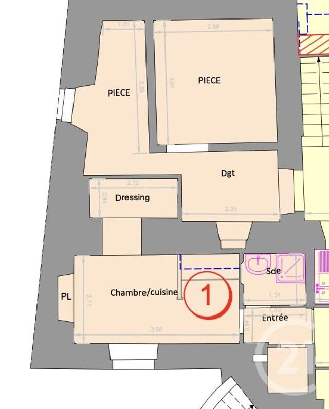 Appartement &agrave; vendre - 2 pi&egrave;ces - 35,20 m2 - Taninges - 74 - RHONE-ALPES