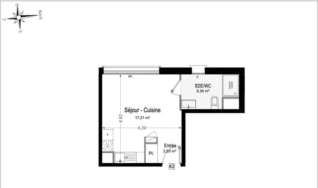 Appartement F2 &agrave; vendre - 2 pi&egrave;ces - 39,02 m2 - Juan Les Pins - 06 - PROVENCE-ALPES-COTE-D-AZUR