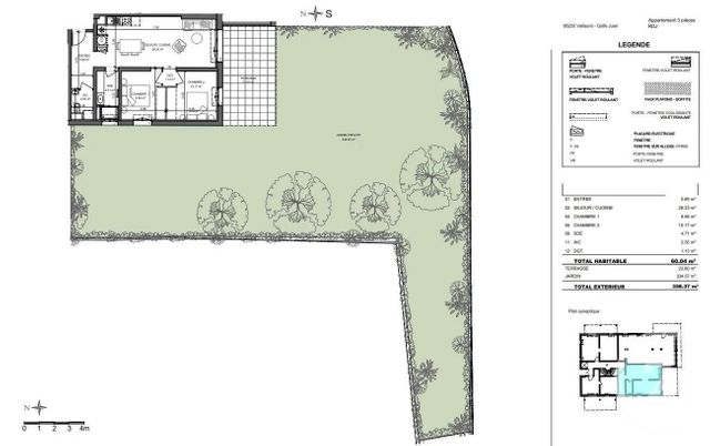 Appartement F3 &agrave; vendre - 3 pi&egrave;ces - 60,04 m2 - Le Golfe Juan - 06 - PROVENCE-ALPES-COTE-D-AZUR