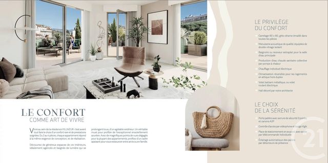 Appartement F3 &agrave; vendre - 3 pi&egrave;ces - 80,91 m2 - Juan Les Pins - 06 - PROVENCE-ALPES-COTE-D-AZUR