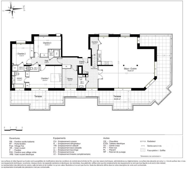 Appartement F4 &agrave; vendre - 4 pi&egrave;ces - 168,62 m2 - Juan Les Pins - 06 - PROVENCE-ALPES-COTE-D-AZUR