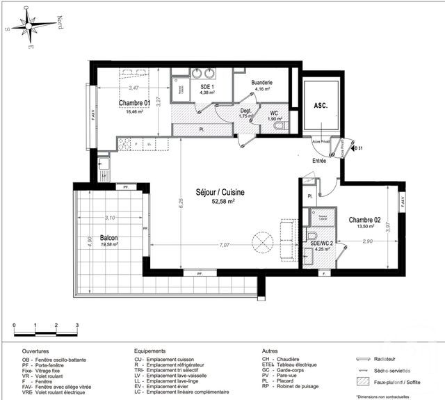 Appartement F3 &agrave; vendre - 3 pi&egrave;ces - 98,98 m2 - Juan Les Pins - 06 - PROVENCE-ALPES-COTE-D-AZUR
