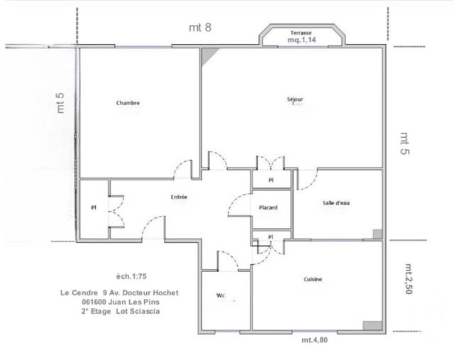Appartement F2 &agrave; vendre - 2 pi&egrave;ces - 46,91 m2 - Juan Les Pins - 06 - PROVENCE-ALPES-COTE-D-AZUR