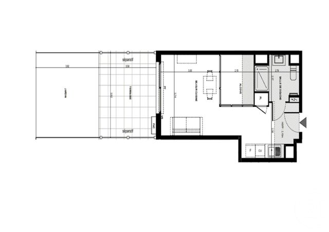 Appartement F1 &agrave; vendre - 1 pi&egrave;ce - 33,88 m2 - Antibes - 06 - PROVENCE-ALPES-COTE-D-AZUR
