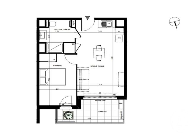 Appartement F2 &agrave; vendre - 2 pi&egrave;ces - 38,30 m2 - Antibes - 06 - PROVENCE-ALPES-COTE-D-AZUR