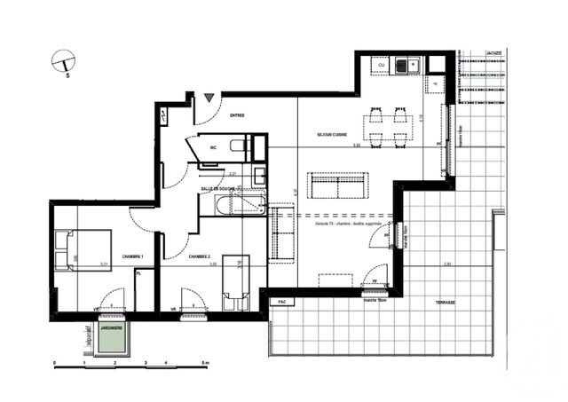 Appartement F3 &agrave; vendre - 3 pi&egrave;ces - 69,29 m2 - Antibes - 06 - PROVENCE-ALPES-COTE-D-AZUR