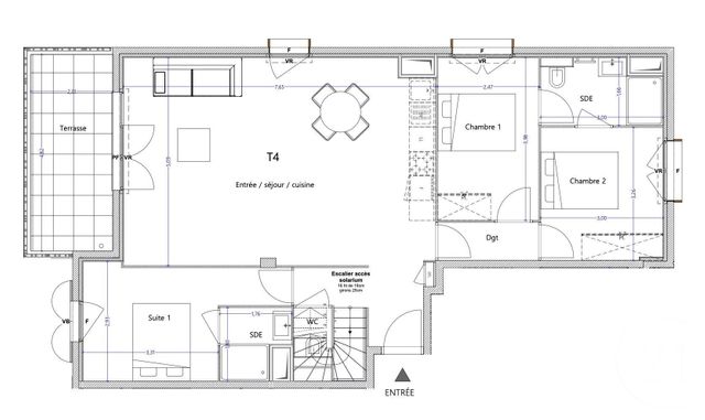 Appartement F4 à vendre - 4 pièces - 84,07 m2 - Juan Les Pins - 06 - PROVENCE-ALPES-COTE-D-AZUR