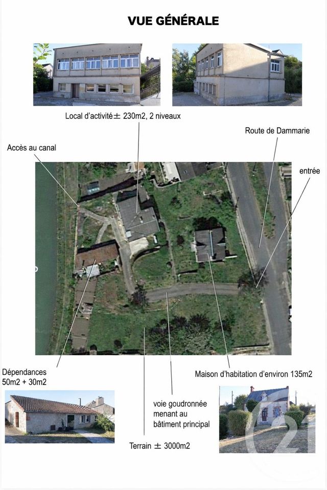 Maison &agrave; vendre - 2 pi&egrave;ces - 135 m2 - Chatillon Coligny - 45 - CENTRE