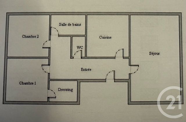Appartement T3 à vendre - 3 pièces - 70,77 m2 - Montargis - 45 - CENTRE