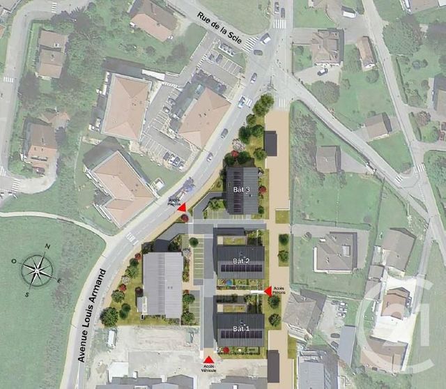 Appartement T5 &agrave; vendre - 5 pi&egrave;ces - 102,28 m2 - Bons En Chablais - 74 - RHONE-ALPES