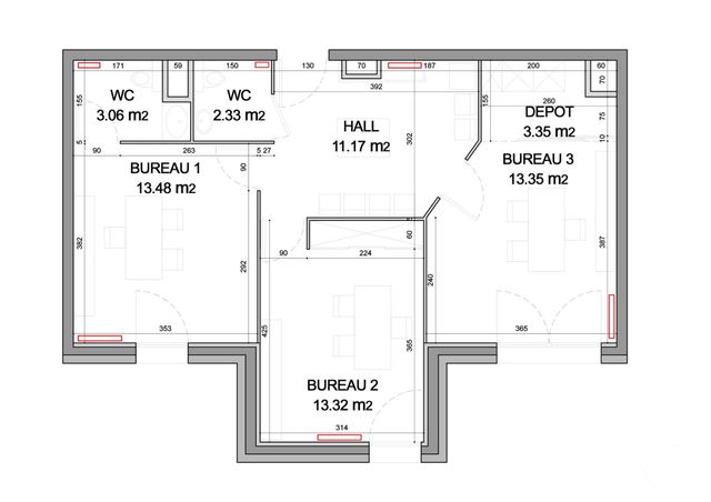 Appartement Local &agrave; vendre - 3 pi&egrave;ces - 59,85 m2 - Sciez - 74 - RHONE-ALPES