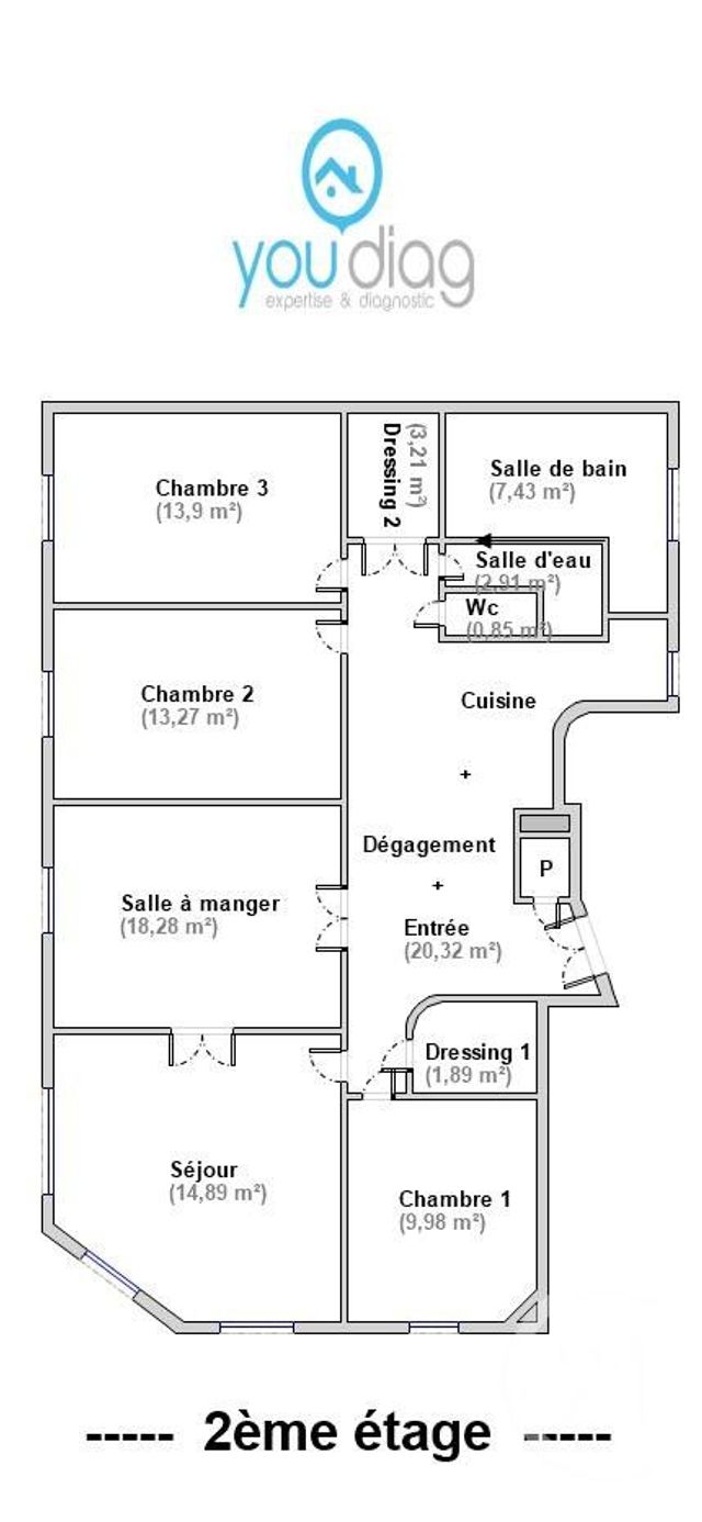 Appartement F5 &agrave; vendre - 5 pi&egrave;ces - 107 m2 - Paris - 75009 - ILE-DE-FRANCE