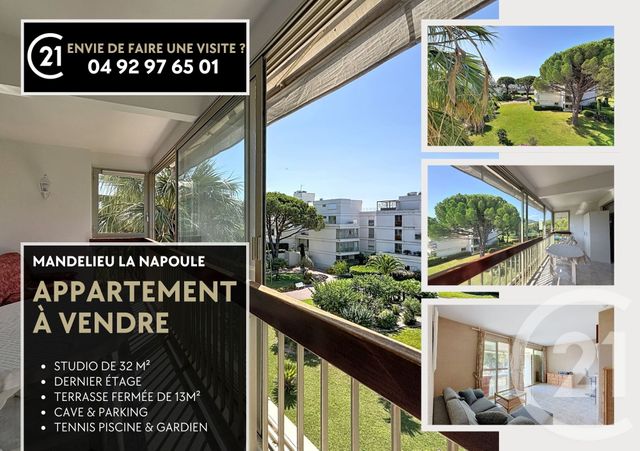Appartement F1 &agrave; vendre - 1 pi&egrave;ce - 32,32 m2 - Mandelieu La Napoule - 06 - PROVENCE-ALPES-COTE-D-AZUR