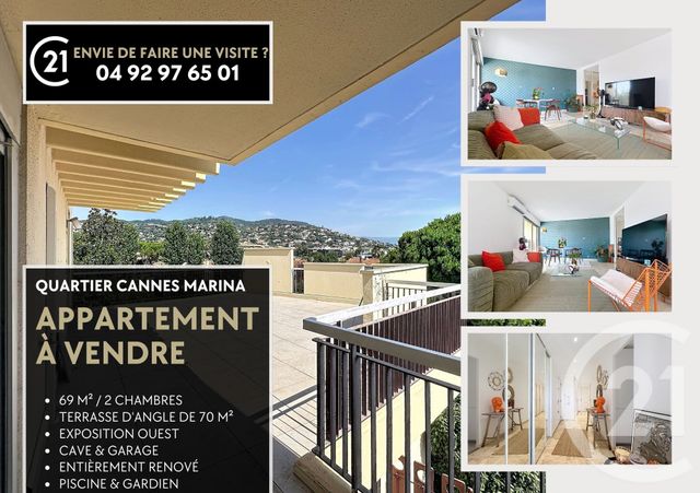 Appartement F3 &agrave; vendre - 3 pi&egrave;ces - 69 m2 - Mandelieu La Napoule - 06 - PROVENCE-ALPES-COTE-D-AZUR