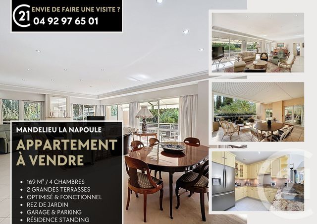 Appartement F7 et + &agrave; vendre - 7 pi&egrave;ces - 169,77 m2 - Mandelieu La Napoule - 06 - PROVENCE-ALPES-COTE-D-AZUR