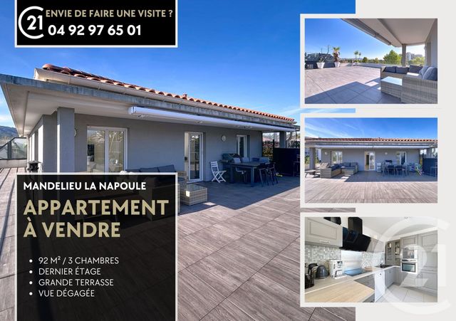 Appartement F4 &agrave; vendre - 4 pi&egrave;ces - 92 m2 - Mandelieu La Napoule - 06 - PROVENCE-ALPES-COTE-D-AZUR