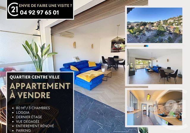 Appartement F4 &agrave; vendre - 4 pi&egrave;ces - 80 m2 - Mandelieu La Napoule - 06 - PROVENCE-ALPES-COTE-D-AZUR