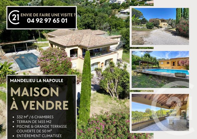 Maison &agrave; vendre - 7 pi&egrave;ces - 332 m2 - Mandelieu La Napoule - 06 - PROVENCE-ALPES-COTE-D-AZUR