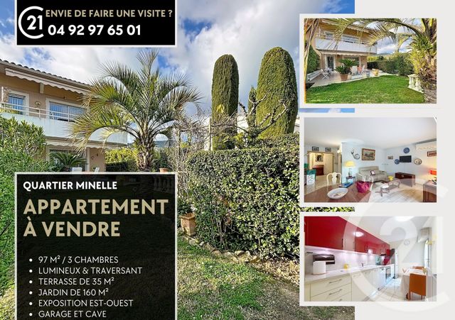 Appartement F4 &agrave; vendre - 4 pi&egrave;ces - 97,34 m2 - Mandelieu La Napoule - 06 - PROVENCE-ALPES-COTE-D-AZUR