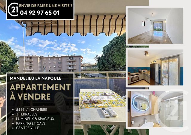 Appartement F2 &agrave; vendre - 2 pi&egrave;ces - 54,36 m2 - Mandelieu La Napoule - 06 - PROVENCE-ALPES-COTE-D-AZUR