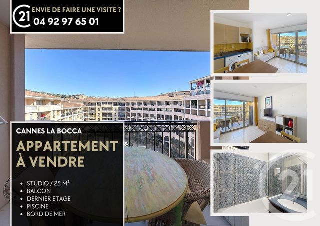 Appartement F1 &agrave; vendre - 1 pi&egrave;ce - 25,61 m2 - Cannes La Bocca - 06 - PROVENCE-ALPES-COTE-D-AZUR
