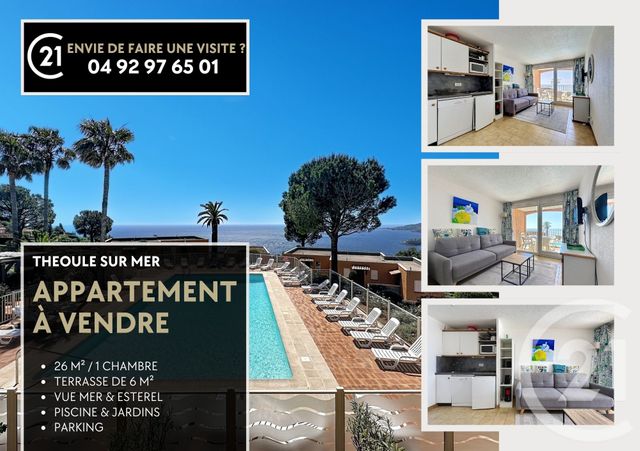 Appartement F2 &agrave; vendre - 2 pi&egrave;ces - 26 m2 - Theoule Sur Mer - 06 - PROVENCE-ALPES-COTE-D-AZUR