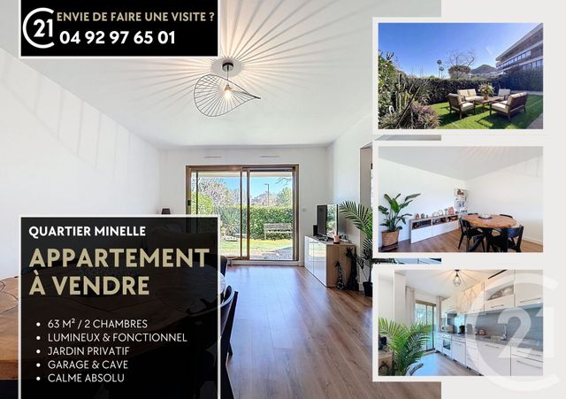 Appartement F3 &agrave; vendre - 3 pi&egrave;ces - 62,64 m2 - Mandelieu La Napoule - 06 - PROVENCE-ALPES-COTE-D-AZUR