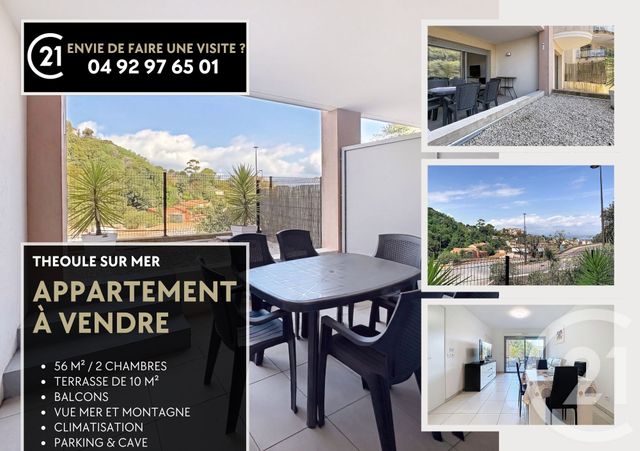Appartement F3 &agrave; vendre - 3 pi&egrave;ces - 58 m2 - Theoule Sur Mer - 06 - PROVENCE-ALPES-COTE-D-AZUR