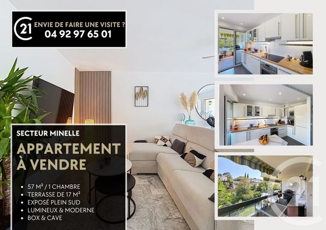 Appartement F2 &agrave; vendre - 2 pi&egrave;ces - 56,55 m2 - Mandelieu La Napoule - 06 - PROVENCE-ALPES-COTE-D-AZUR