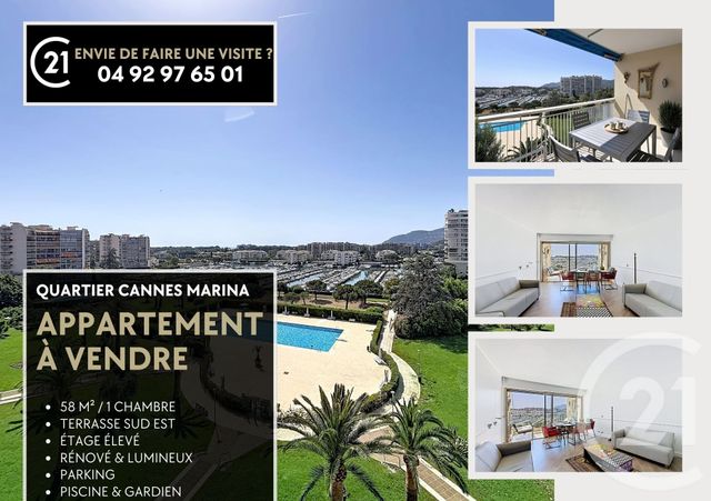 Appartement &agrave; vendre - 2 pi&egrave;ces - 58,96 m2 - Mandelieu La Napoule - 06 - PROVENCE-ALPES-COTE-D-AZUR