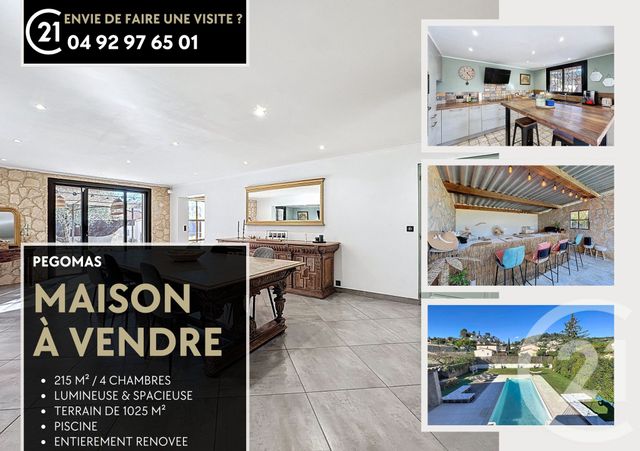 Maison &agrave; vendre - 6 pi&egrave;ces - 215 m2 - 06 - PROVENCE-ALPES-COTE-D-AZUR