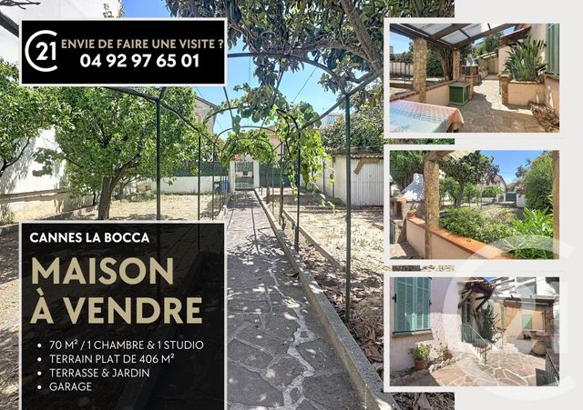 Maison &agrave; vendre - 3 pi&egrave;ces - 70 m2 - Cannes La Bocca - 06 - PROVENCE-ALPES-COTE-D-AZUR