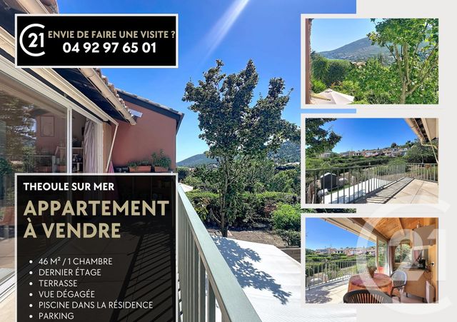 Appartement F2 &agrave; vendre - 2 pi&egrave;ces - 45,89 m2 - Theoule Sur Mer - 06 - PROVENCE-ALPES-COTE-D-AZUR