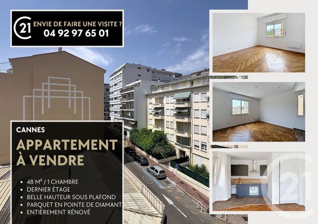 Appartement F2 &agrave; vendre - 2 pi&egrave;ces - 48,50 m2 - Cannes - 06 - PROVENCE-ALPES-COTE-D-AZUR