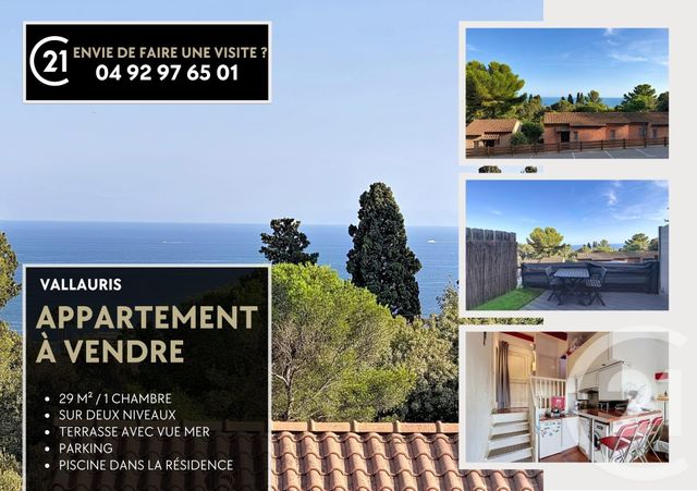 Appartement Duplex &agrave; vendre - 2 pi&egrave;ces - 30 m2 - Vallauris - 06 - PROVENCE-ALPES-COTE-D-AZUR