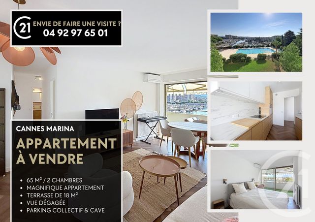 Appartement F3 &agrave; vendre - 3 pi&egrave;ces - 65,01 m2 - Mandelieu La Napoule - 06 - PROVENCE-ALPES-COTE-D-AZUR