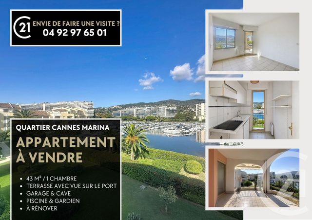 Appartement F2 &agrave; vendre - 2 pi&egrave;ces - 42,90 m2 - Mandelieu La Napoule - 06 - PROVENCE-ALPES-COTE-D-AZUR