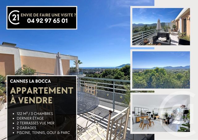 Appartement F5 &agrave; vendre - 5 pi&egrave;ces - 122,34 m2 - 06 - PROVENCE-ALPES-COTE-D-AZUR