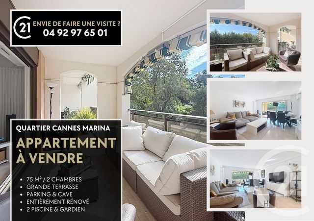 Appartement F3 &agrave; vendre - 3 pi&egrave;ces - 75,70 m2 - Mandelieu La Napoule - 06 - PROVENCE-ALPES-COTE-D-AZUR